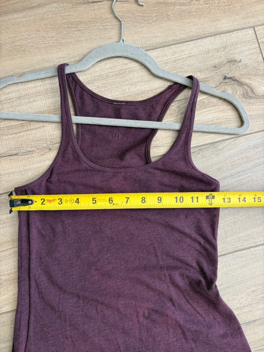 Lululemon Refresh Racerback Maxi Dress Heathered Bordeaux Drama Black Cherry 2 - Picture 6 of 8